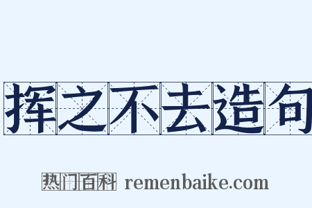 挥之不去造句是什么意思的图片